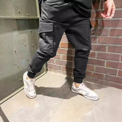 Herren Cargo-Hosen Bequem Elastisch Mit Seitentaschen