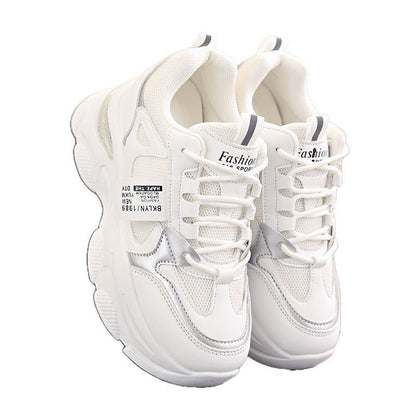 Damen Sneaker High Heel Chunky bequem Trend