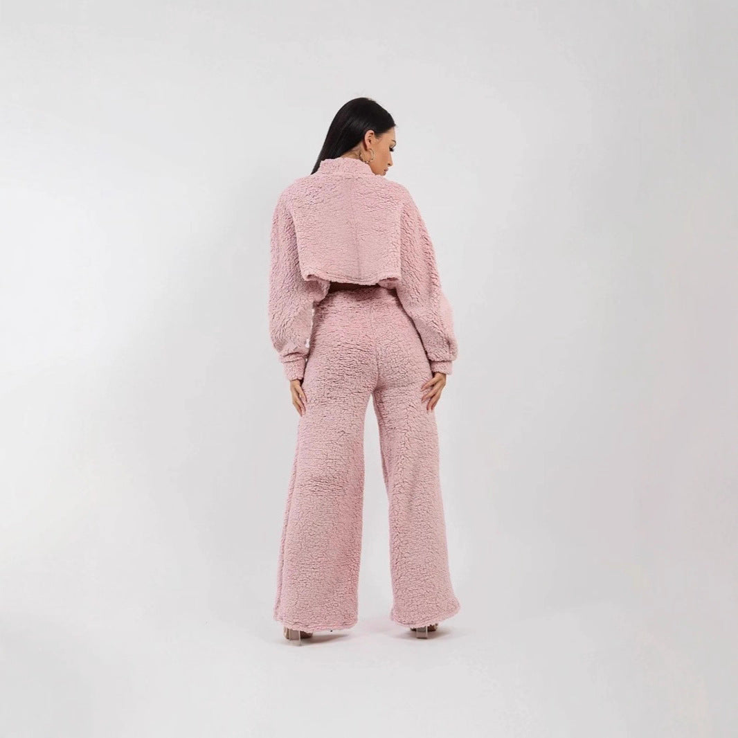 Weiches Damen Plüsch-Set Warm