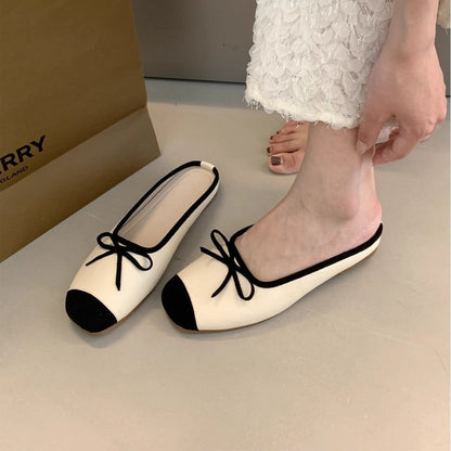 Damen Ballerinaschuhe mit Schleife Bequem Elegant