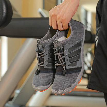 Damen Fitnessschuhe Laufschuhe Schnellschnürsystem Sportlich