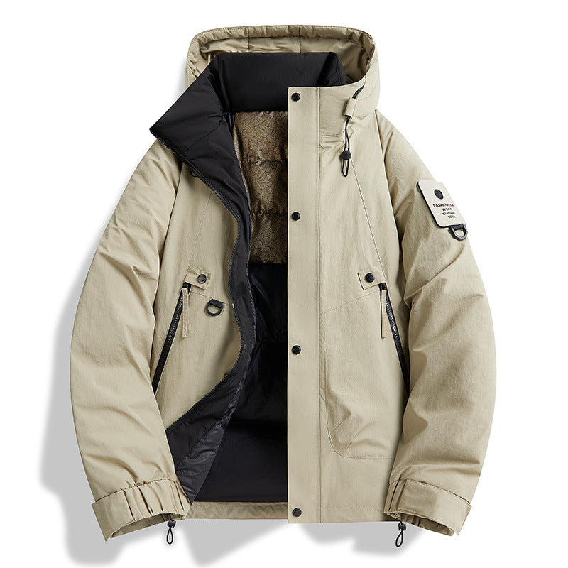 Herren Parka Jacke Funktionell Wasserabweisend