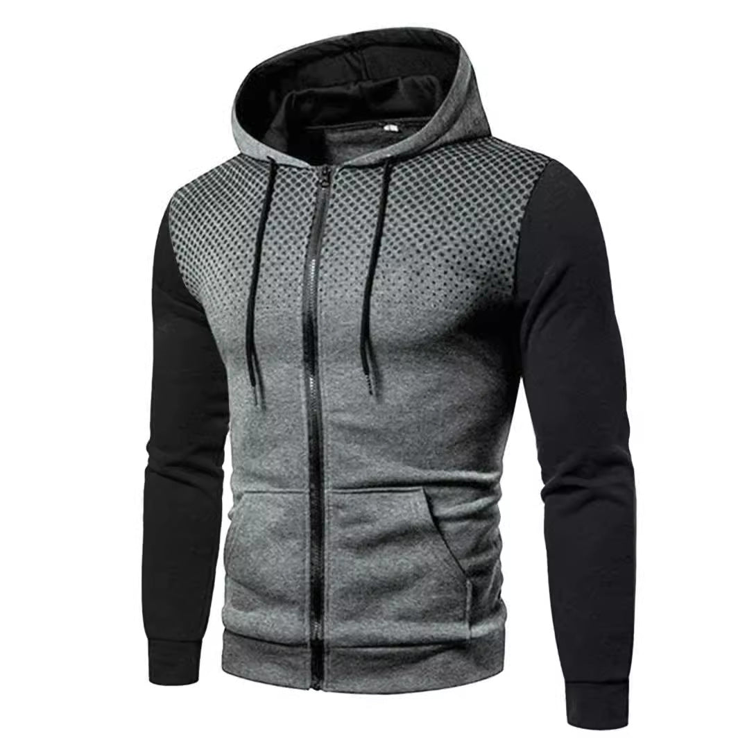 Sportliche Kapuzenjacke mit kontrastierenden Einsätzen Berlin-Glamour