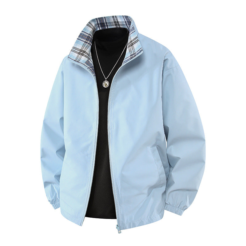 Herren Bomberjacke Leicht Kariert Modern - BerlinGlamour