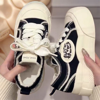 Damen Sneaker Bequem Sportlich mit Robusten Sohlen