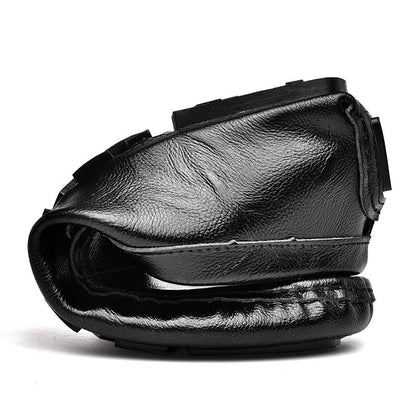Damen Mokassins Leder Bequem Flexibel