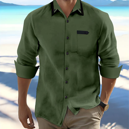 Herren Hemd Button-Down Freizeit Modern