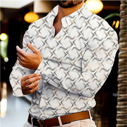 Herren Langarmhemd Modern Slim Fit atmungsaktiv