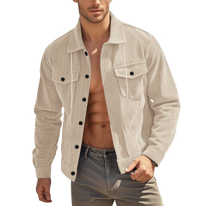 Herren Fleecejacke Warm mit Brusttaschen Reißverschluss