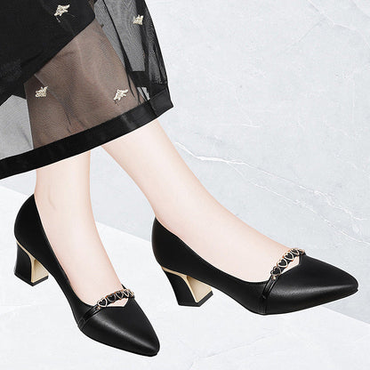 Damen Pumps Hochhackig Elegant mit Schmuckdetail