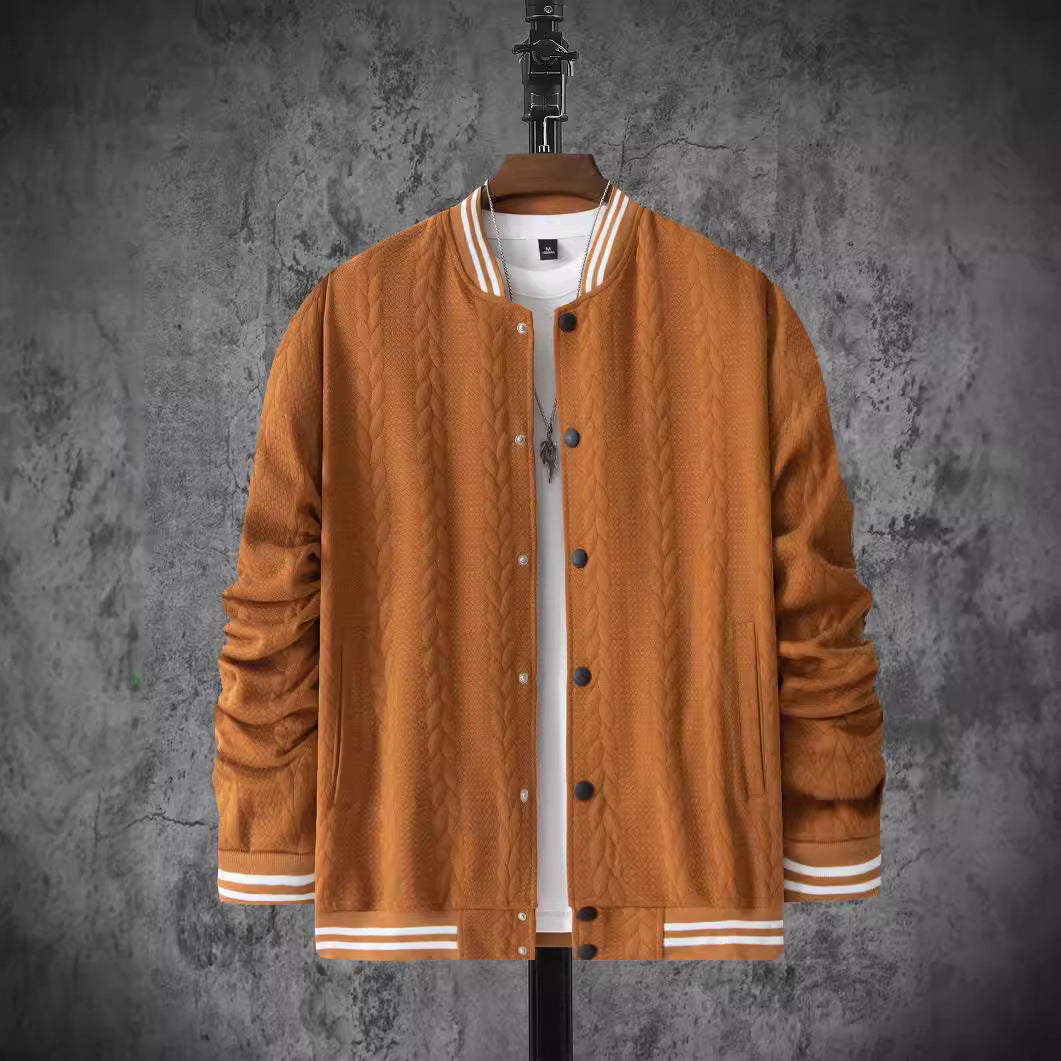Herren Collegejacke Modern Classic Streifen Jacke