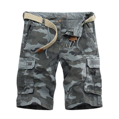 Herren Cargo Shorts Praktisch Vieltaschen Verstellbar