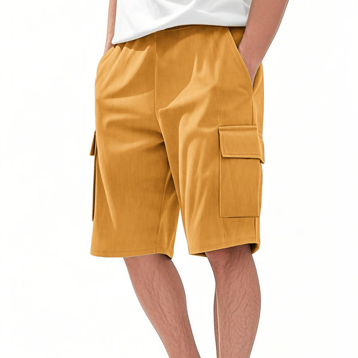 Herren Cargo Shorts Modern Streifen Design Praktisch