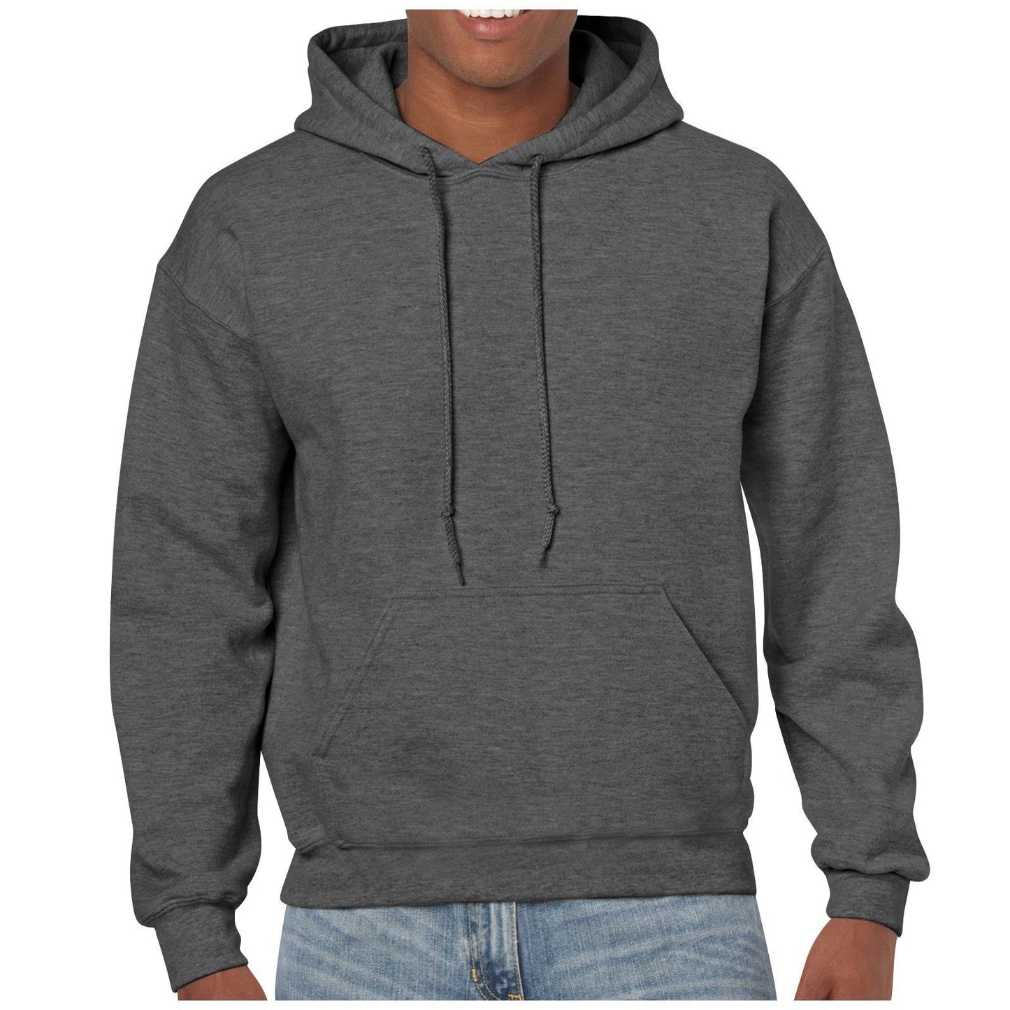 Herren Hoodie Kapuze mit Kängurutasche und verstellbarem Bund