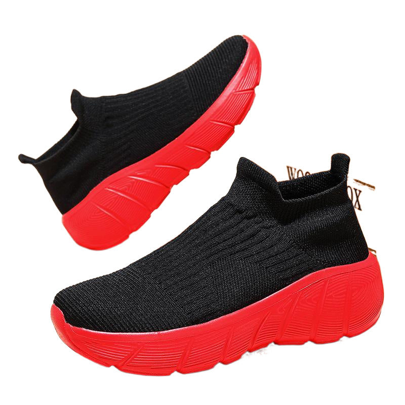 Damen Sneaker Bequem Elastisch Mit Dämpfung