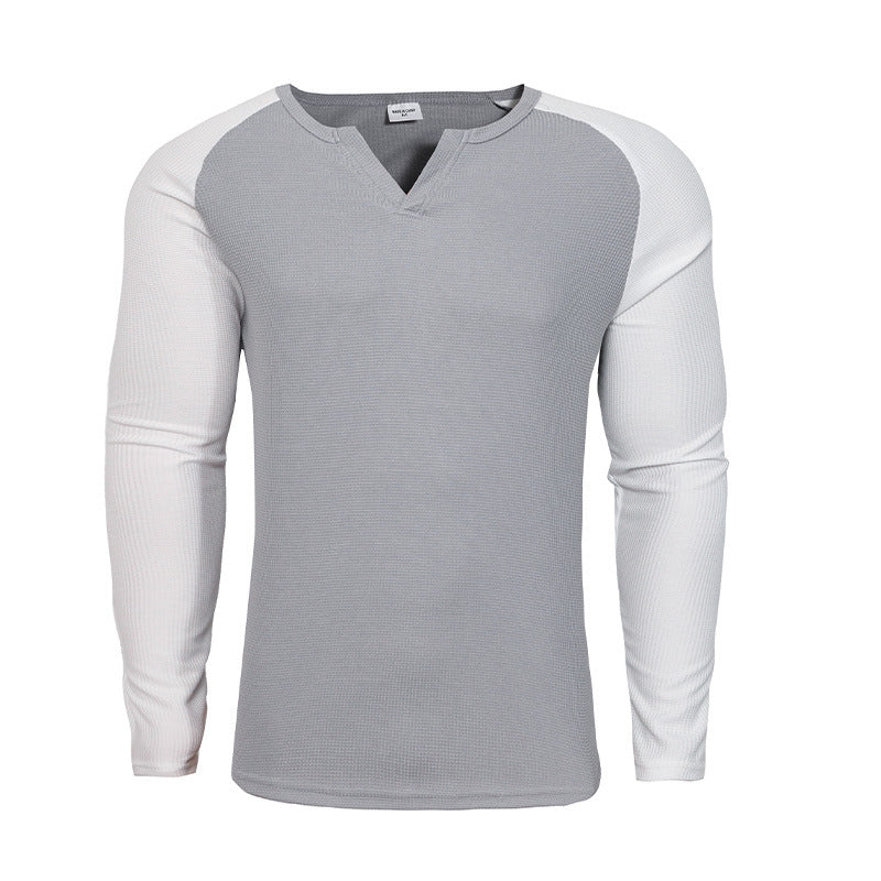 Herren Langarmshirt Strukturdesign Modern Glamour