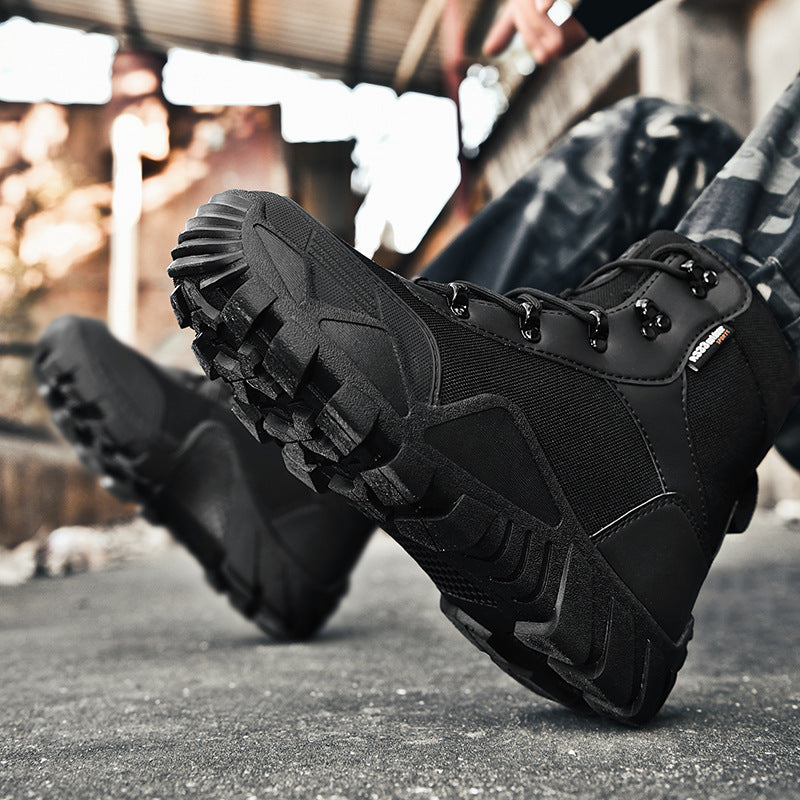 Herren Stiefel Taktisch Rutschfest Knöchelschutz Outdoor