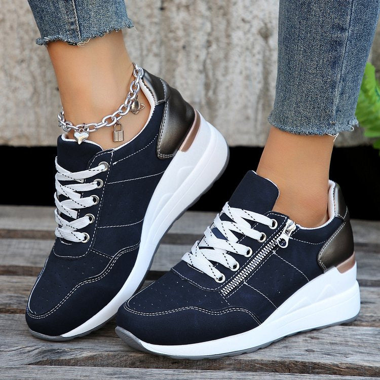 Damen Sneaker Sportlich Elegant Hochwertig Komfort
