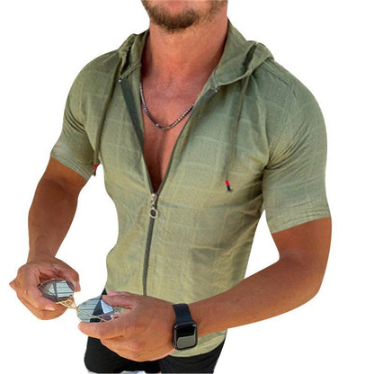 Herren Kapuzenshirt Modern Atmungsaktiv Sportlich