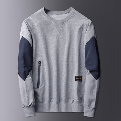 Herren Sweatshirt Sportlich Kontrast Ärmel Trendy