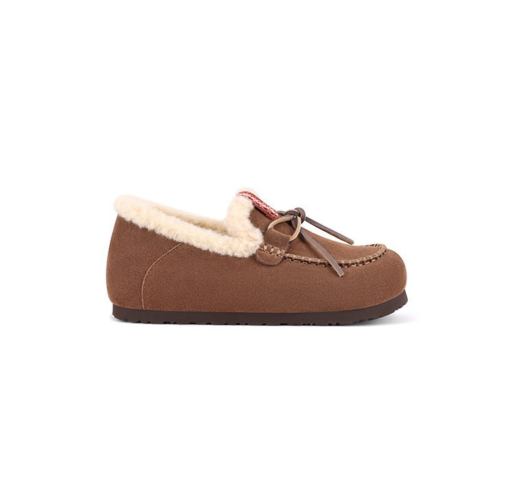 Damen Hausschuhe Flauschig Warm mit Riemen