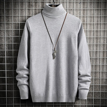 Herren Rollkragenpullover Bequem Warm Modern