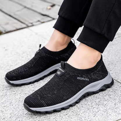 Damen Sneaker Slip-On Bequem Atmungsaktiv
