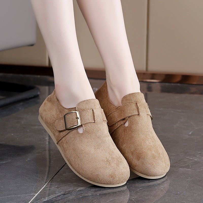 Damen Slipper Komfortabel mit Klettverschluss Warm