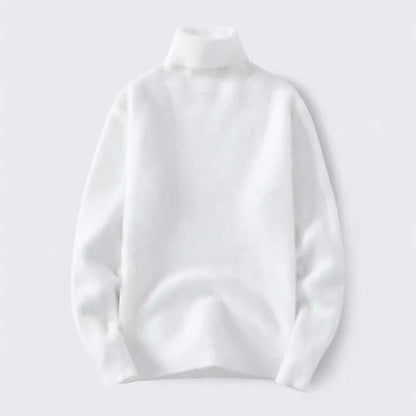 Herren Rollkragenpullover Weich Warm Strick