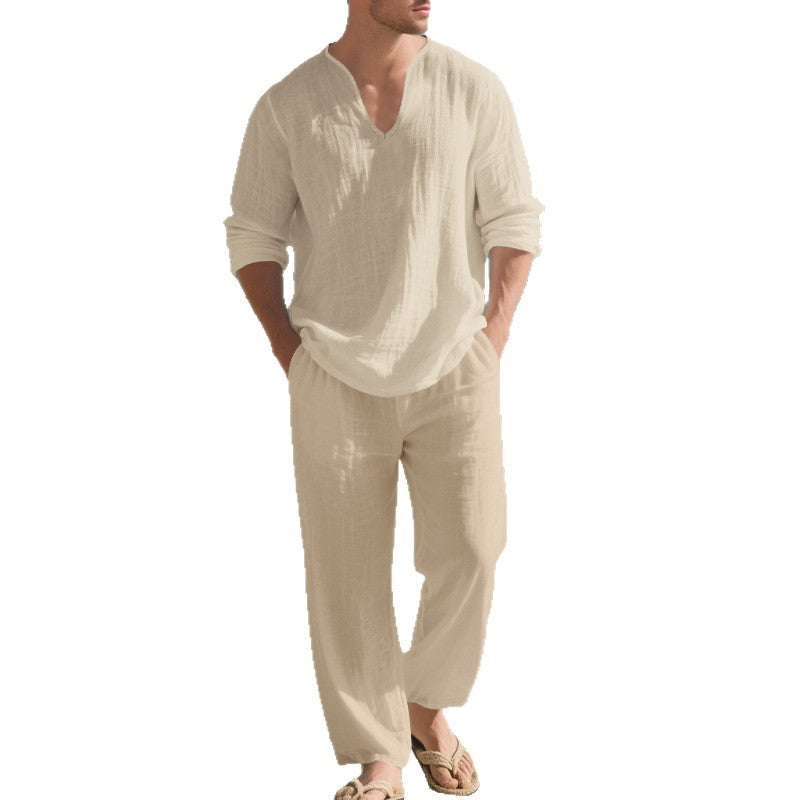 Herren Strand-Outfit atmungsaktiv Baumwolle Sommer