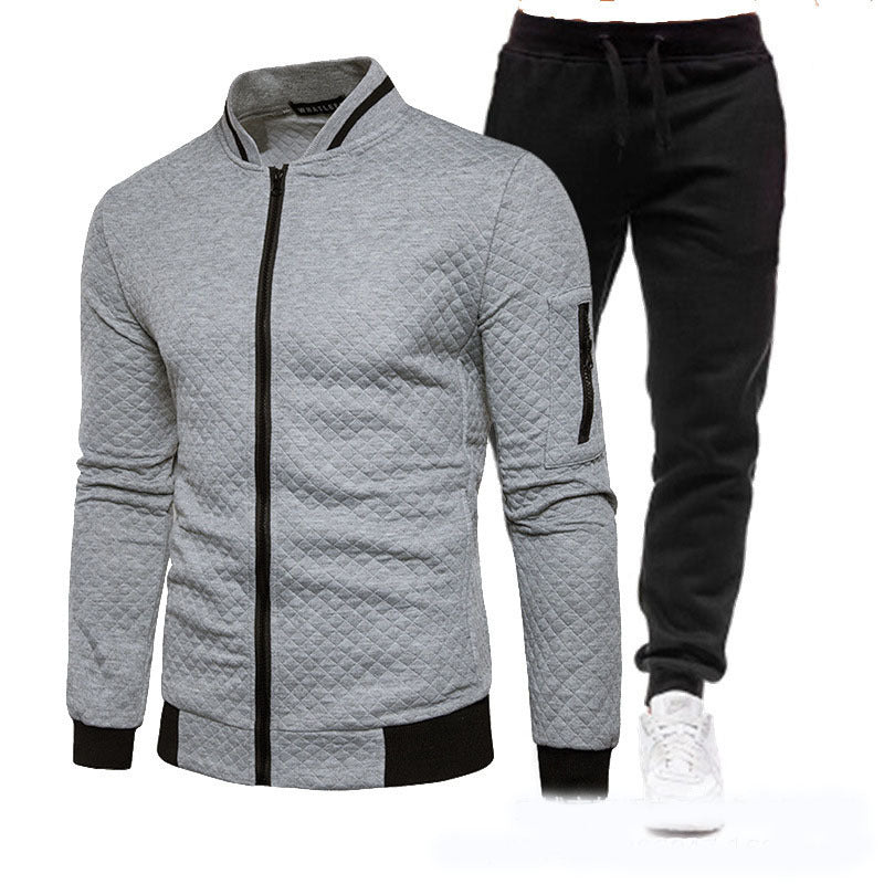 Herren Trainingsjacke Sportlich Stehkragen mit Hose