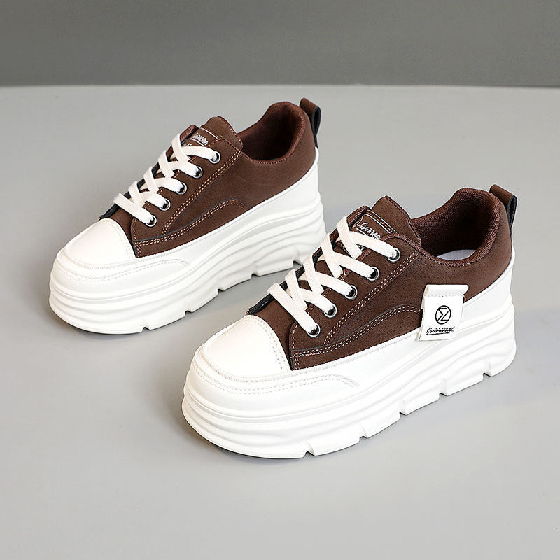 Damen Sneaker High Top Bequem Chunky