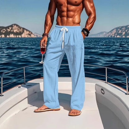 Herren Strandhose Lässig Elastisch Mit Taschen
