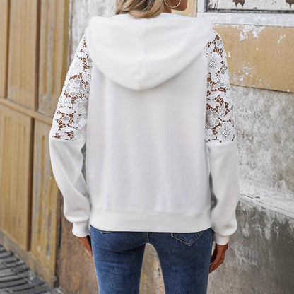 Damen Parka mit Kapuze und Tasche Trendig Modern