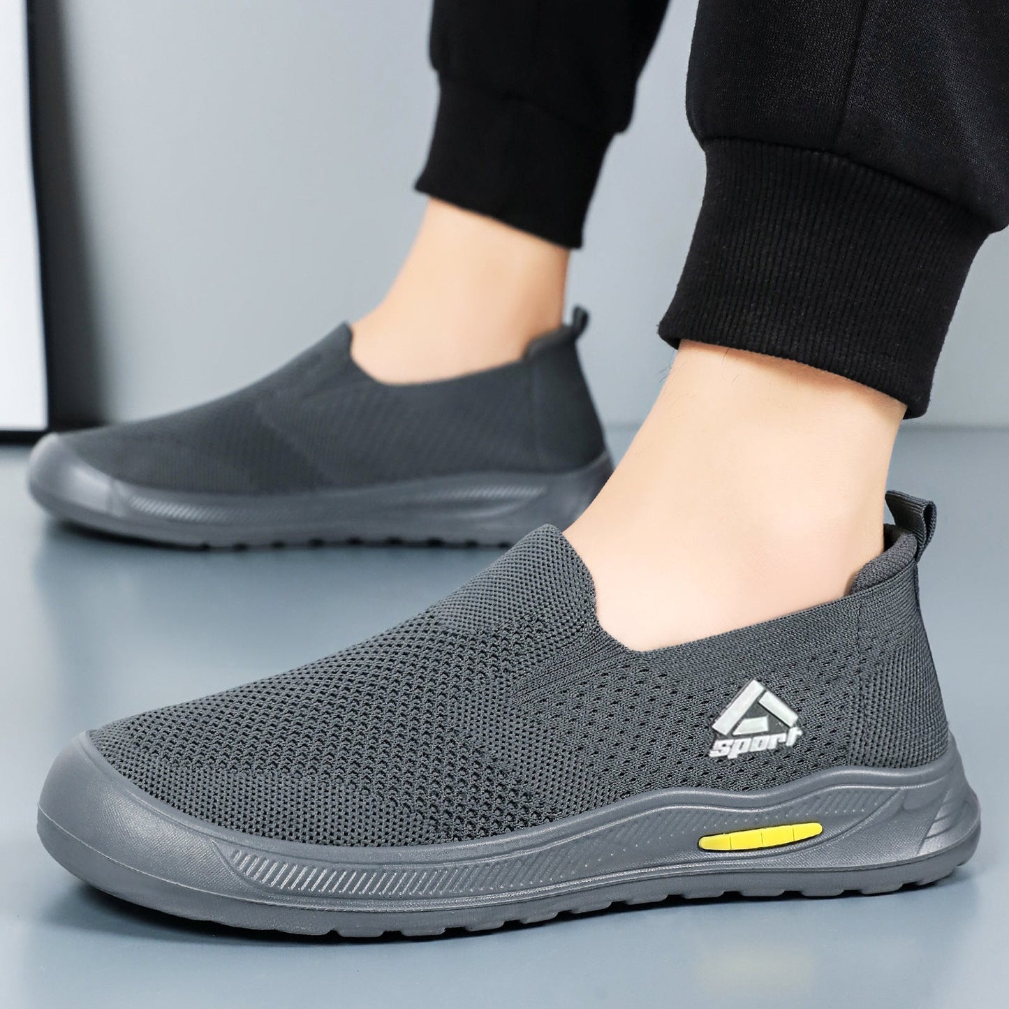 Damen Sportschuhe Elastisch Bequem Slip-On Sneaker