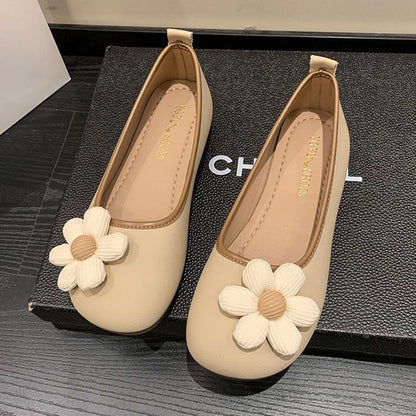 Damen Ballerinas Elastisch Floral Schnürlos
