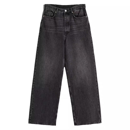 Damen Vintage Jeans Weite Bein Relaxed Fit
