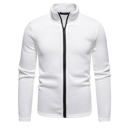 Herren Fleecejacke Warm mit Reißverschluss Hochkragen