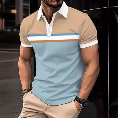 Herren Polohemd Gestreift Modern Baumwolle - BerlinGlamour