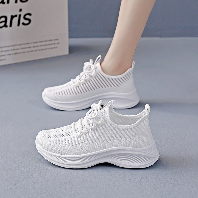 Damen Sneaker Atmungsaktiv Freizeitschuhe Flexibel Modern
