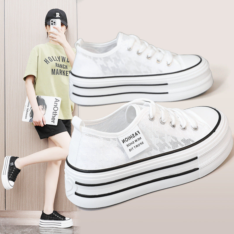 Damen Plateau Sneaker Hoch Modisch Strapazierfähig - BerlinGlamour
