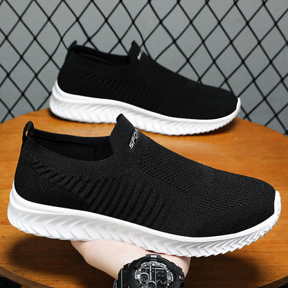 Damen Sneaker Komfort Bequem Elastisch Rutschfest
