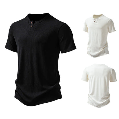 Herren Kurzarm-Shirt aus Strickstoff Modern Berlin - BerlinGlamour