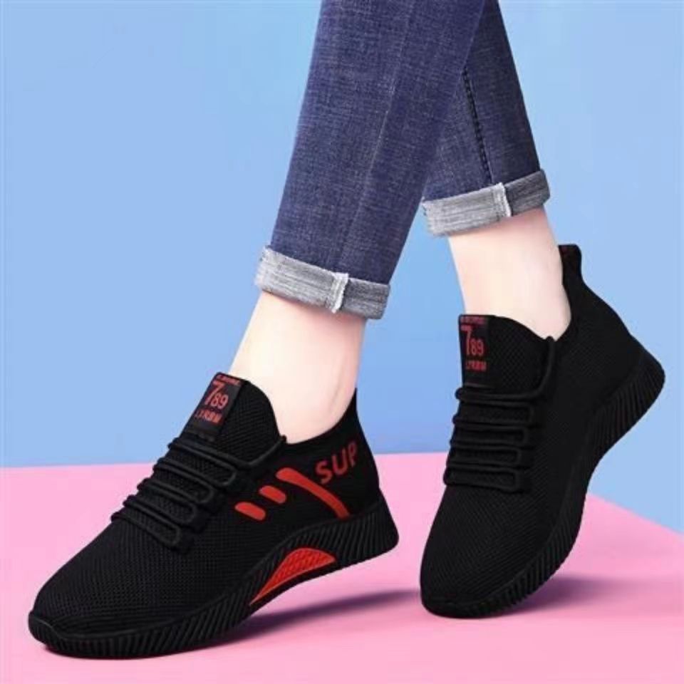 Damen Sneaker Atmungsaktiv Freizeit Schuhe Rutschfest Elastisch