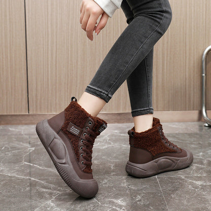 Damen Stiefel Warm High-Top Winter Schnee Schuhe Rutschfest