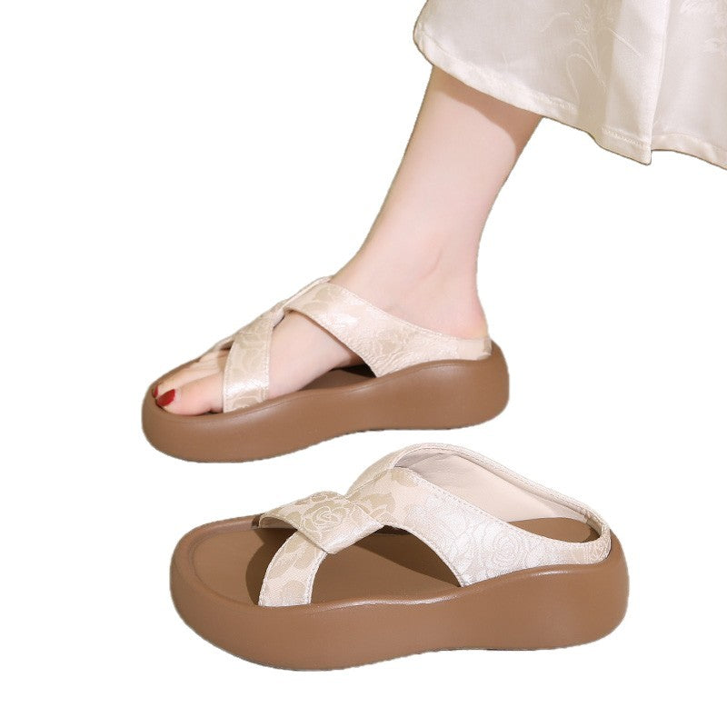 Damen Sandaletten Bequem Riemchen Schuhe Komfortabel Sommer