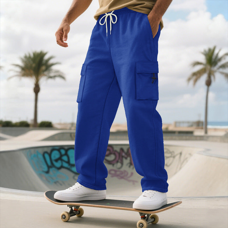 Bequeme Herren Jogginghose Cargo mit Seitentaschen Sportlich