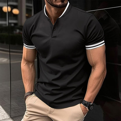 Herren Poloshirt Komfort Kragen Modern Sportlich