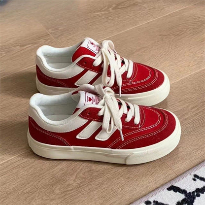 Damen Sneaker Weiches Veloursleder Rutschfest