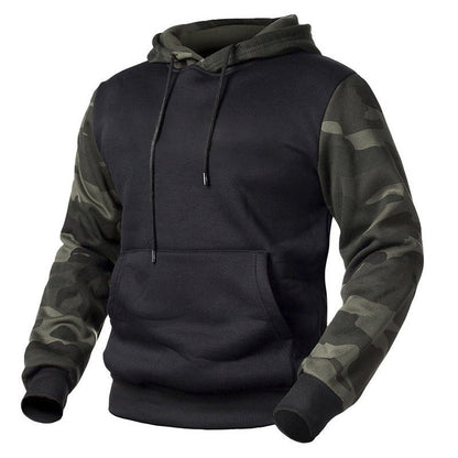 Herren Camouflage Pullover Kapuzen Sweat Modern Style - BerlinGlamour
